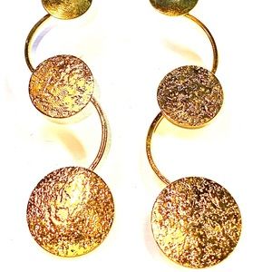 Designer XXL metal earrings